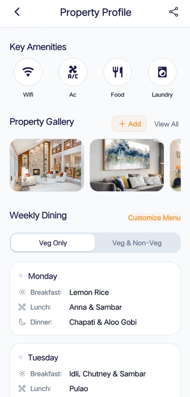 Owner App Dummy Screenshot